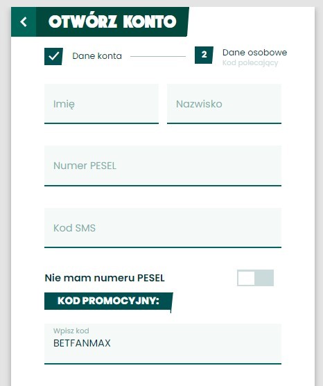 Betfan kod promocyjny