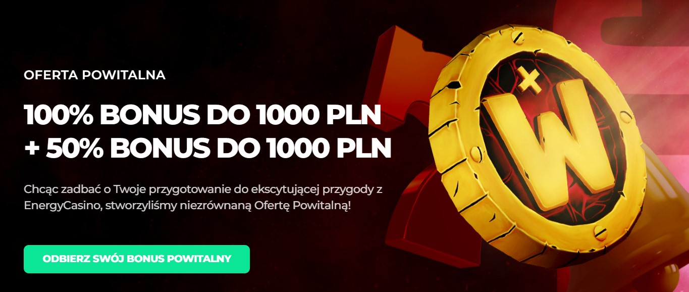 bonus za Energy kod promocyjny Energy Casino bonus za kod