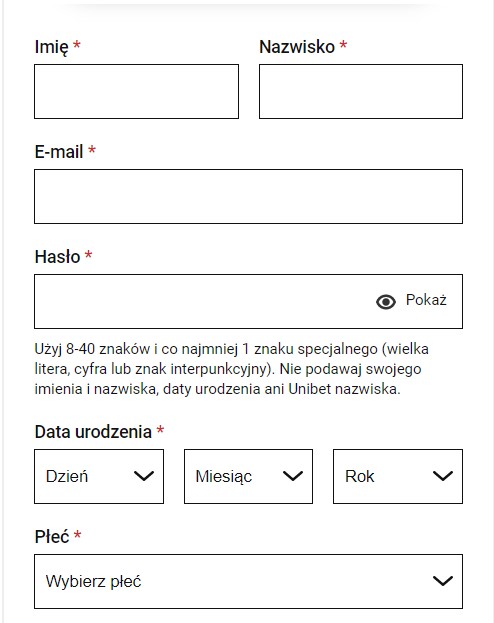 Unibet rejestracja z kodem promocyjnym